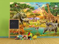 Kinder fotobehang African Animals - thumbnail