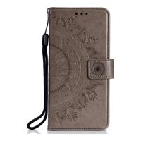 Shop4 - iPhone Xs Max Hoesje - Wallet Case Mandala Patroon Grijs