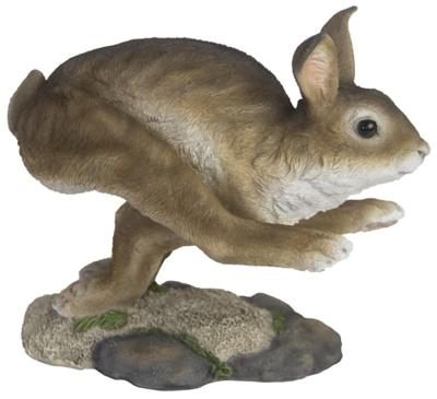 Esschert Design haas 24,8 x 19,9 cm polyresin bruin/wit Esschert Design haas 24,8 x 19,9 cm polyresin bruin/wit