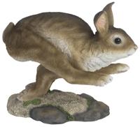 Esschert Design haas 24,8 x 19,9 cm polyresin bruin/wit