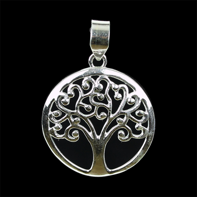 Tree of life hanger 925 zilver - 4 - Zilver - Metaal - L