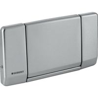 Geberit Highline bedieningplaat met frontbediening voor toilet 34x18.5cm rvs 115.151.00.1 - thumbnail