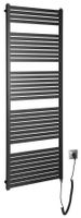 Sapho Tondi elektrische radiator zwart mat 60x169cm 800W - thumbnail