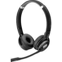 EPOS IMPACT SDW 5066T On Ear headset Draadloos, DECT Stereo Zwart Noise Cancelling, Ruisonderdrukking (microfoon) Telefoon