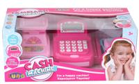 Luna speelgoedkassa met weegschaal 41 cm roze 19 delig S