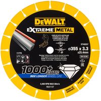 DeWalt Accessoires EXTREME METAL doorslijpschijf metaal 355x25.4x3.3mm - DT40257-QZ