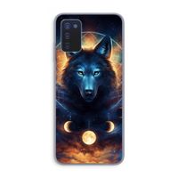 Wolf Dreamcatcher: Samsung Galaxy A03s Transparant Hoesje