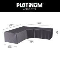 Platinum Aerocover loungesethoes 300x300 cm - L-vorm trapeze - thumbnail