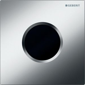 Geberit Sigma 01 urinoir stuursysteem infrarood 2 knops met batterijvoeding mat chroom 116031465