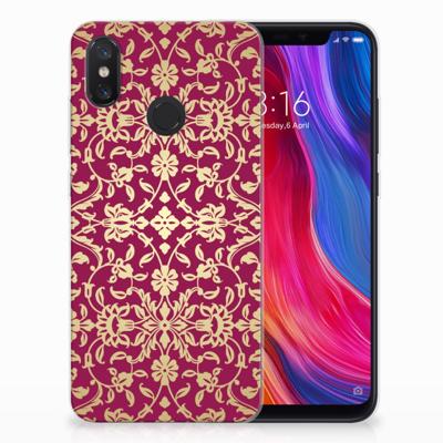 Siliconen Hoesje Xiaomi Mi 8 Barok Pink Siliconen Hoesje Xiaomi Mi 8 Barok Pink
