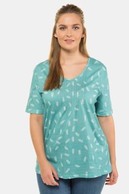 Ulla Popken Shirt, regular, V-hals - Grote Maten