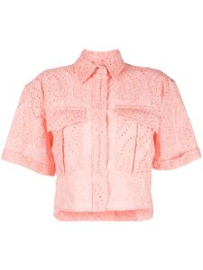 Forte Dei Marmi Couture chemise crop à ornements - Rose