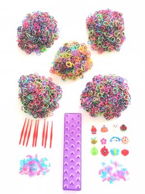 Loom Twister loombandsset Dots junior paars 5000 delig