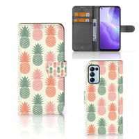 OPPO Find X3 Lite Book Cover Ananas - thumbnail