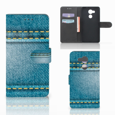 Huawei Mate 8 Wallet Case met Pasjes Jeans