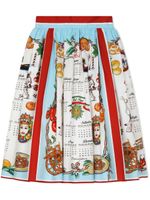 Dolce & Gabbana Kids jupe longue à imprimé graphique - Blanc