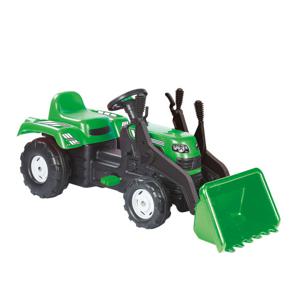 Dolu Ranchero Traptractor met Voorlader & Claxon Groen/Zwart