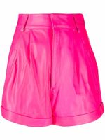 Manokhi short évasé en cuir - Rose