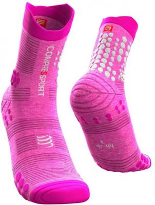 Compressport compressiesokken Pro Racing polyamide roze T2 Compressport compressiesokken Pro Racing polyamide roze T2