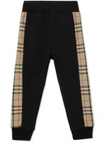 Burberry Kids pantalon de jogging à motif Vintage Check - Noir