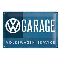 Nostalgic Art wandbord/muurplaatje - metaal - Volkswagen Garage - 20 x 30 cm - VW - thumbnail