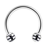 Circular barbell Chirurgisch staal 316L Circular Barbells - thumbnail