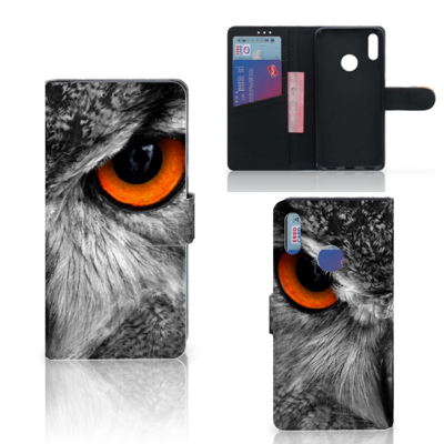 Huawei Y7 Pro | Y7 Prime (2019) Telefoonhoesje met Pasjes Uil Huawei Y7 Pro | Y7 Prime (2019) Telefoonhoesje met Pasjes Uil