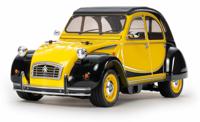 Tamiya 1:10 RC auto Elektro Straatmodel Ente Citroen 2CV Charleston Brushed Bouwpakket M-05 - thumbnail