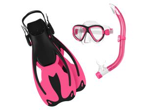 CRIVIT Kinder duik- en snorkelset (S, Roze)