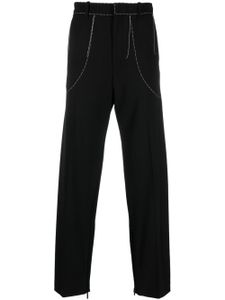 Off-White pantalon de tailleur Stitch - Noir