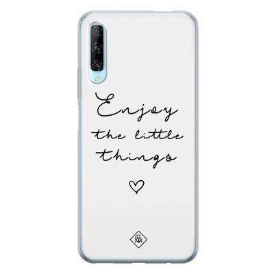 Huawei P Smart Pro siliconen hoesje - Enjoy life