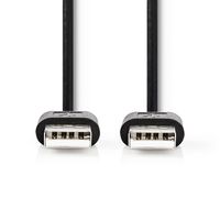 Nedis CCGT60000BK20 Kabel Usb 2.0 A Male - A Male 2,0 M Zwart - thumbnail