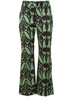 La DoubleJ pantalon court à imprimé graphique - Vert