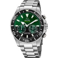 Jaguar J888/5 Horloge Connected Diver Hybrids staal zilverkleurig-groen 20ATM 45,7 mm