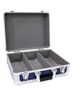 ROADINGER CD Case ALU Digital Booking afgerond bl | CD-Case in blauwe aluminium behuizing