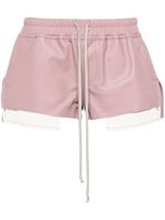 Rick Owens Fog Boxers leather shorts - Rose