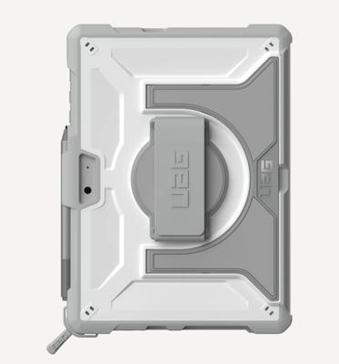 Urban Armor Gear Plasma Healthcare Handstrap & Kickstand Case Back cover Wit, Grijs Tabletcover
