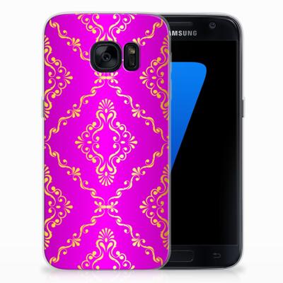 Siliconen Hoesje Samsung Galaxy S7 Barok Roze Siliconen Hoesje Samsung Galaxy S7 Barok Roze