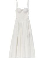 Proenza Schouler robe-bustier mi-longue plissée - Blanc - thumbnail