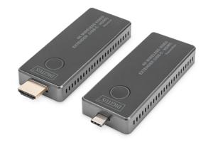 Digitus DS-55324 Draadloze HDMI-set 30 m 3840 x 2160 Pixel Geïntegreerde LED-weergave, Mobiele variant