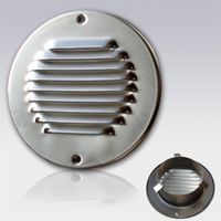 Schoepen Ventilatierooster met Klemveren Weha Rond 15 cm RVS Weckx - thumbnail