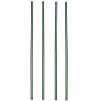 Nature 6x stuks planten stokken/plantensteun/tonkinstokken - groen - 90 cm - geplastificeerd metaal