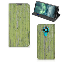 Nokia 3.4 Book Wallet Case Green Wood