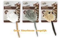 AFP WOOLY MOUSE LAMSWOL MET PIEP EN CATNIP ASSORTI 7X7X3 CM - thumbnail