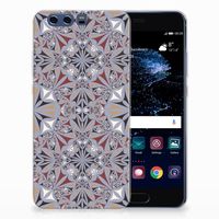 Huawei P10 Plus TPU Siliconen Hoesje Flower Tiles - thumbnail