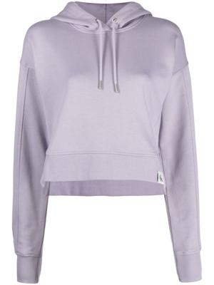 Calvin Klein Jeans Cropped hoodie - Paars