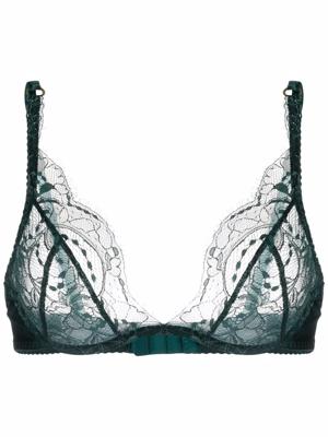 Fleur Of England Bh met afwerking van kant - Groen