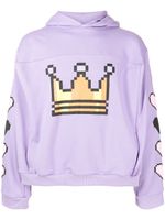 Natasha Zinko hoodie Pixel Crown Box - Violet - thumbnail