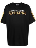 Versace Jeans Couture t-shirt à détail de chaine - Noir