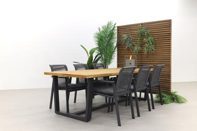 GreenChair Lagoon/Murano teak - 240x100 cm. - tuinset 7-delig